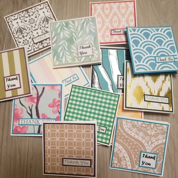 100 mini thank you notecards no envelopes 2x2 - Picture 3 of 3